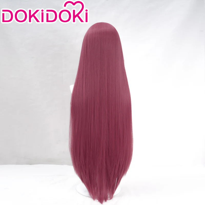 【Ready For Ship】DokiDoki Anime Cosplay Wig Red Long Straight Hair - Image 2