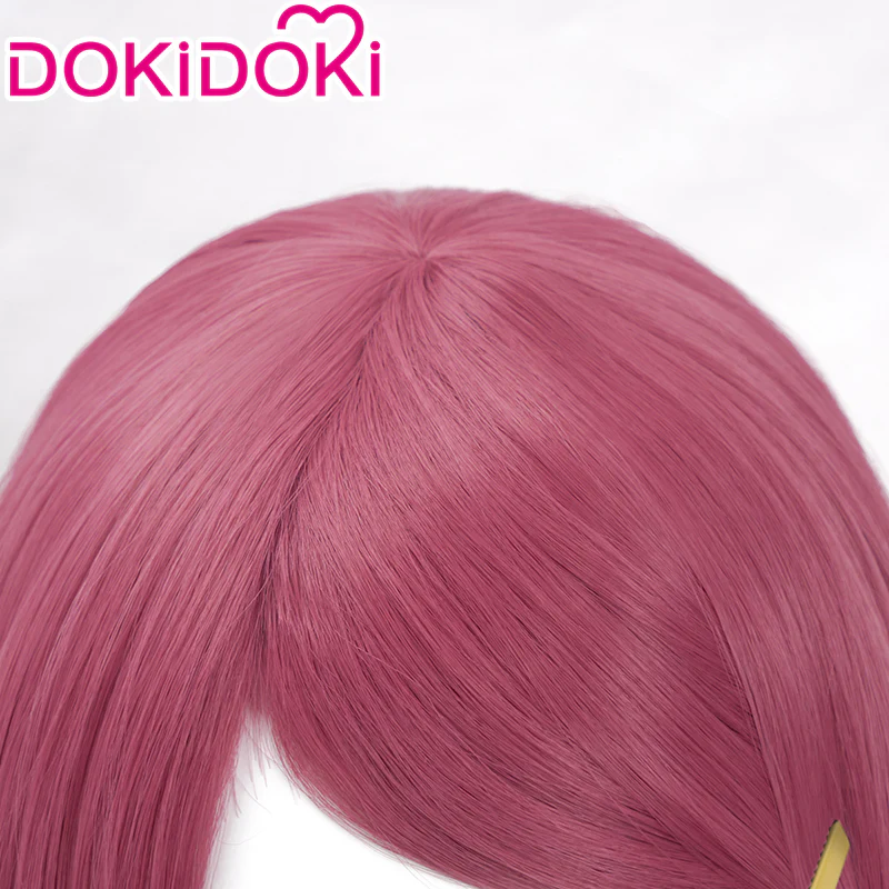 【Ready For Ship】DokiDoki Anime Cosplay Wig Red Long Straight Hair - Image 3