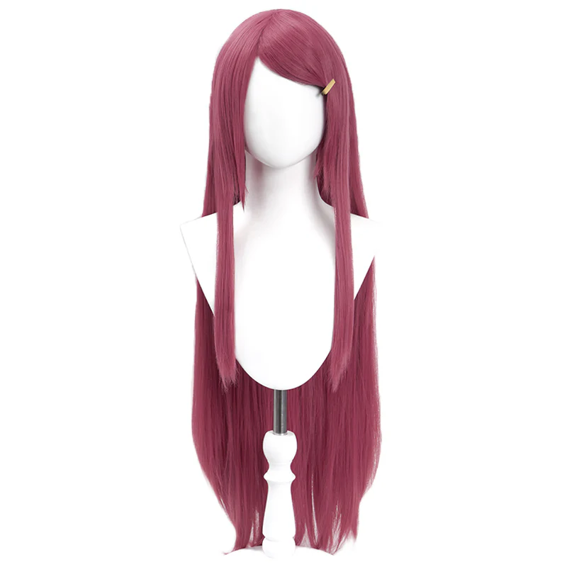 【Ready For Ship】DokiDoki Anime Cosplay Wig Red Long Straight Hair - Image 4