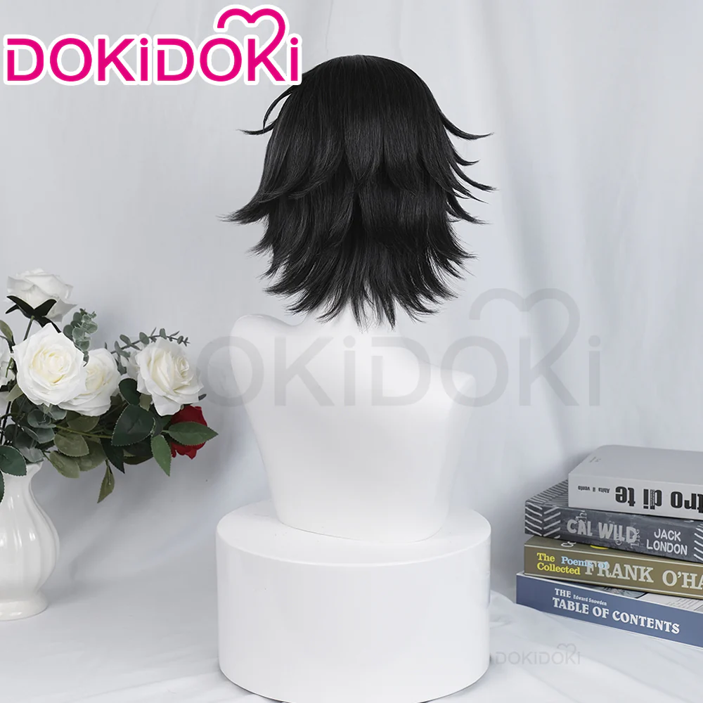 【Ready For Ship】DokiDoki Anime Cosplay Wig Short Black Hair/ Hat - Image 3