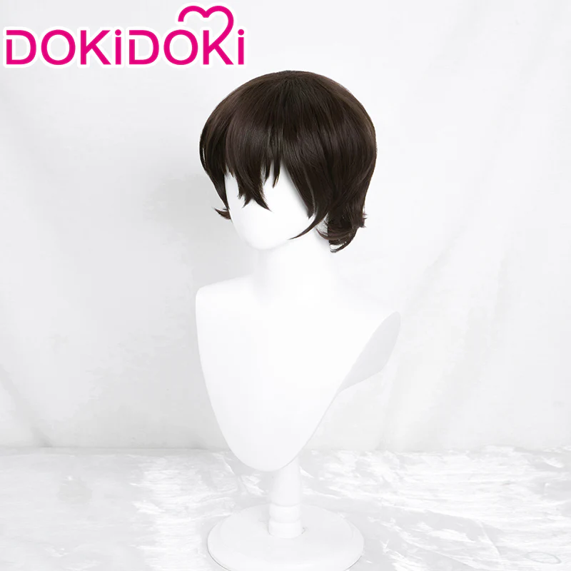 【Ready For Ship】DokiDoki Anime Cosplay Wig Short Curly Dark Brown Hair