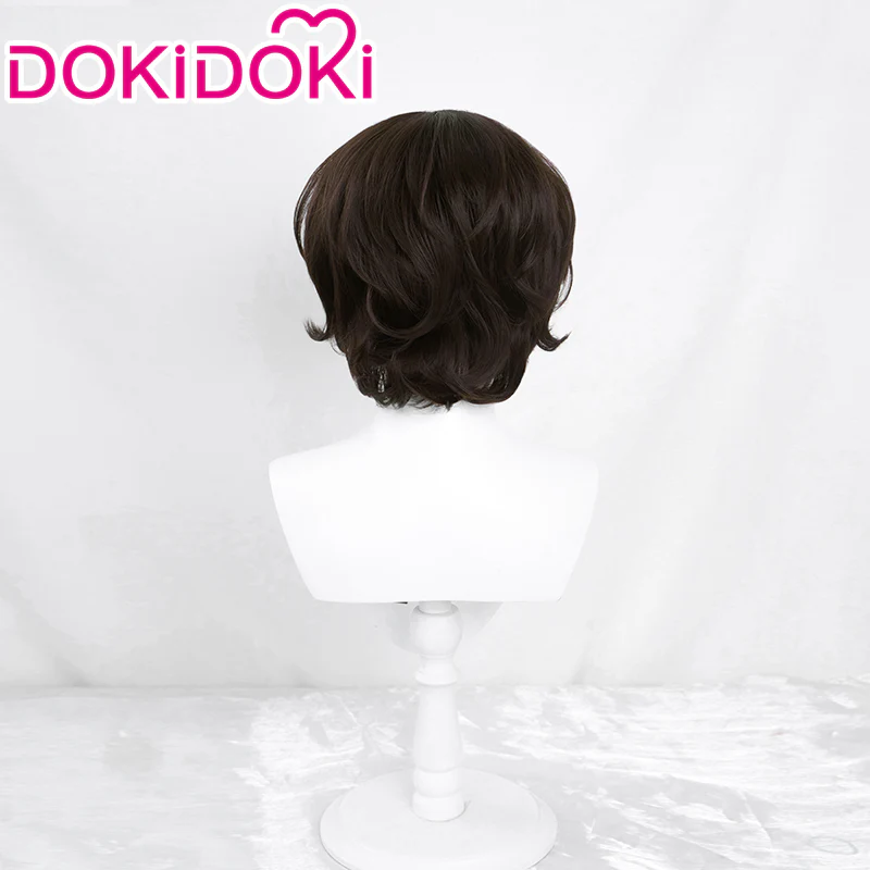 【Ready For Ship】DokiDoki Anime Cosplay Wig Short Curly Dark Brown Hair - Image 2
