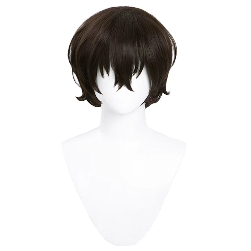 【Ready For Ship】DokiDoki Anime Cosplay Wig Short Curly Dark Brown Hair - Image 4