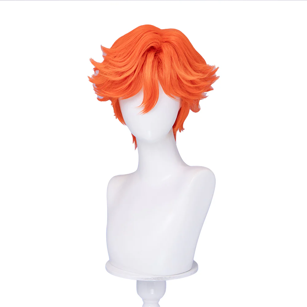 【Ready For Ship】DokiDoki Anime Movie Cosplay Fox Wig / Glasses Short Orange Hair - Image 6