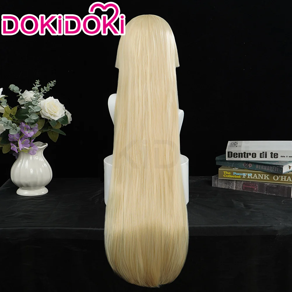【Ready For Ship】DokiDoki Game Cosplay Wig Long Straight Linen Hair - Image 3