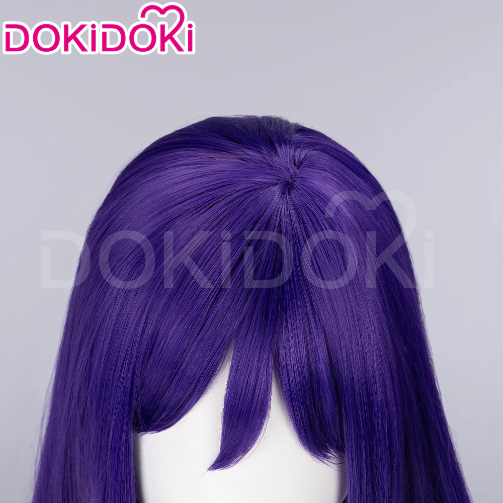 【Ready For Ship】DokiDoki Game Cosplay Wig Long Straight Pink / Purple Hair - Image 10