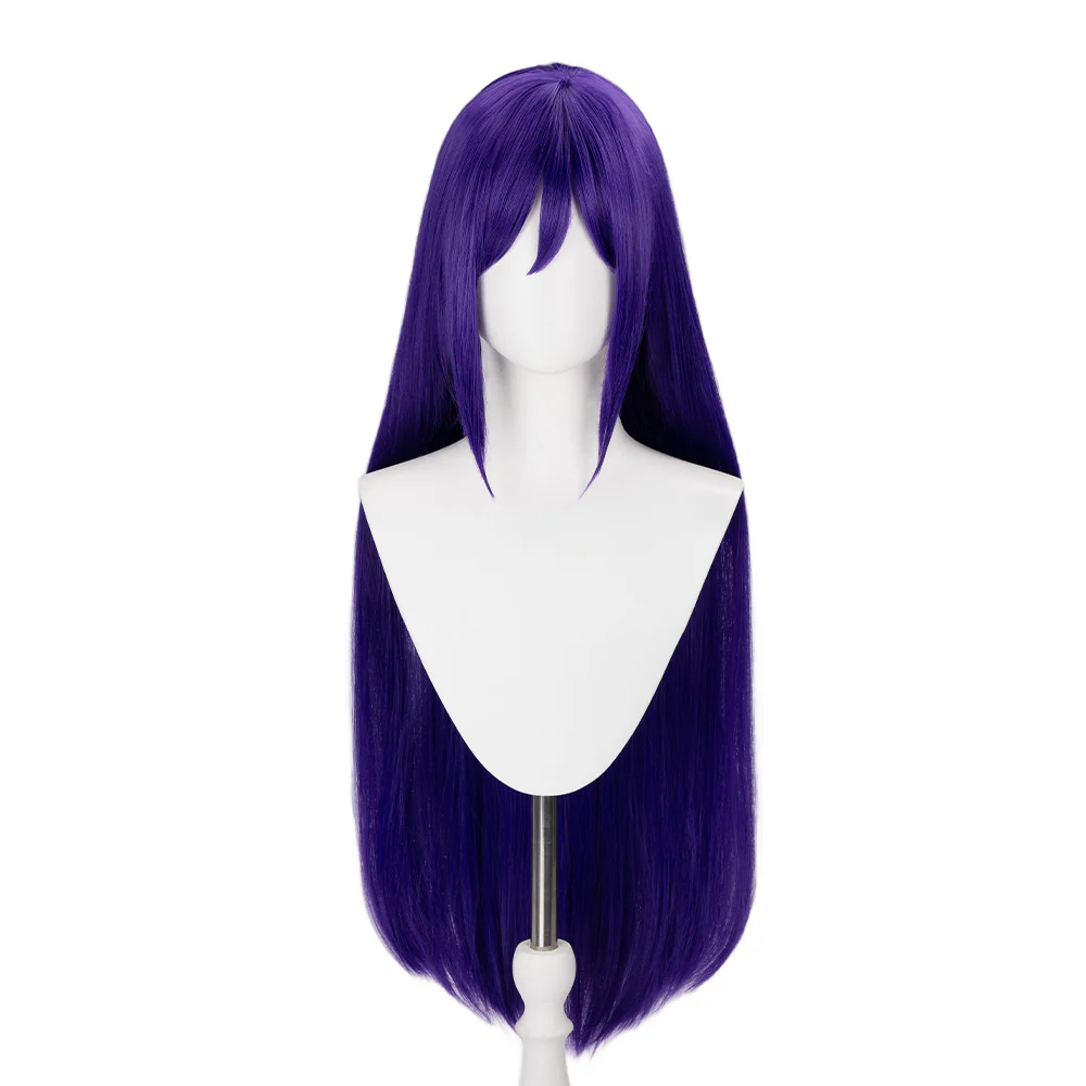 【Ready For Ship】DokiDoki Game Cosplay Wig Long Straight Pink / Purple Hair - Image 11