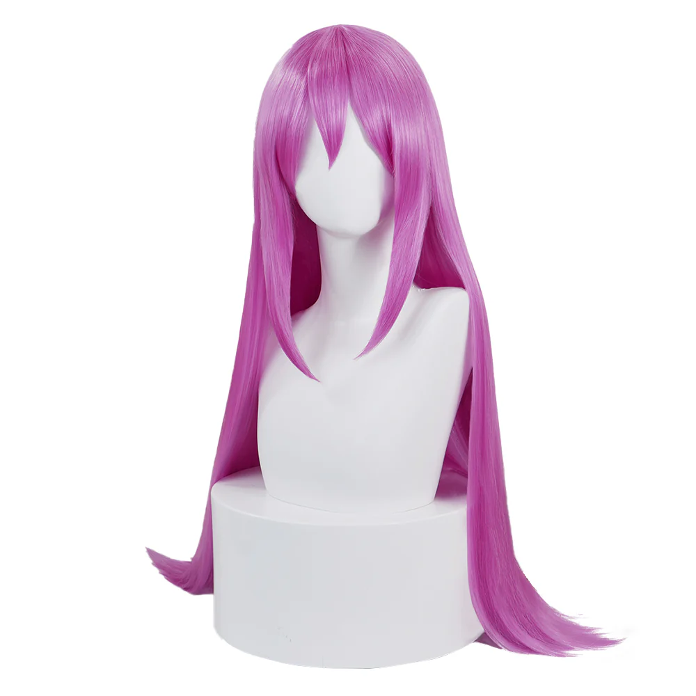 【Ready For Ship】DokiDoki Game Cosplay Wig Long Straight Pink / Purple Hair - Image 6