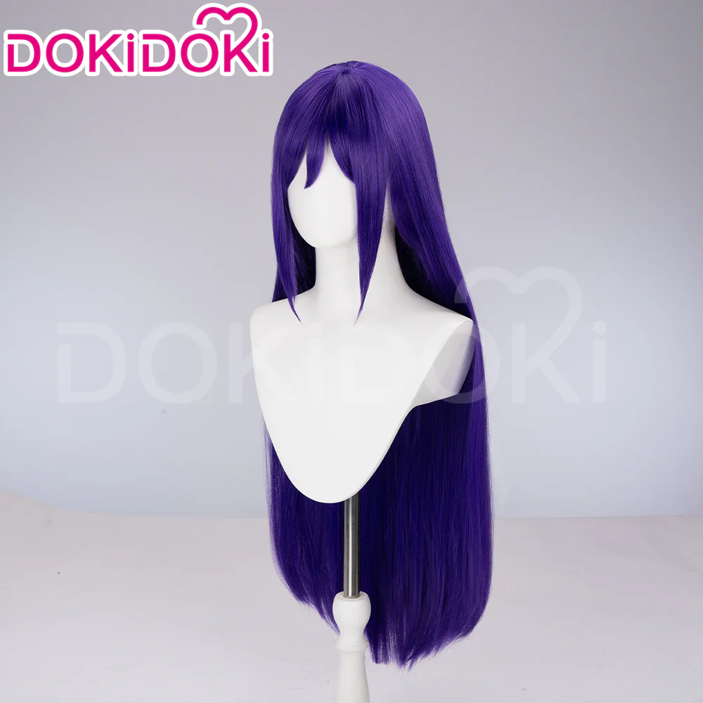 【Ready For Ship】DokiDoki Game Cosplay Wig Long Straight Pink / Purple Hair - Image 8