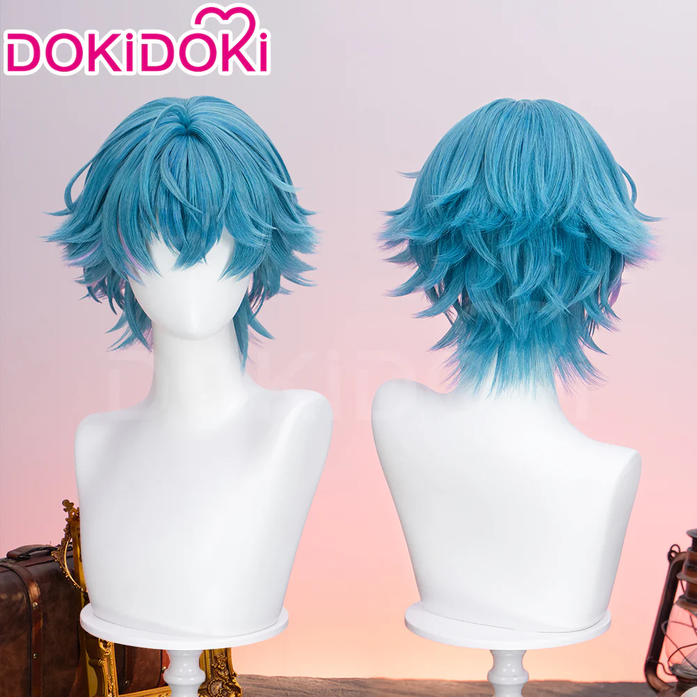 【Ready For Ship】DokiDoki Game Wuthering Waves Cosplay Brant Wig Short Blue Hair