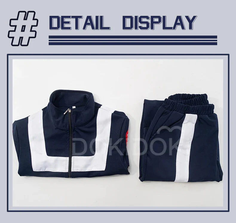 【Ready For Ship】 DokiDoki-R Anime Cosplay  Hoodies Gym School Uniform Costume Halloween - Image 7