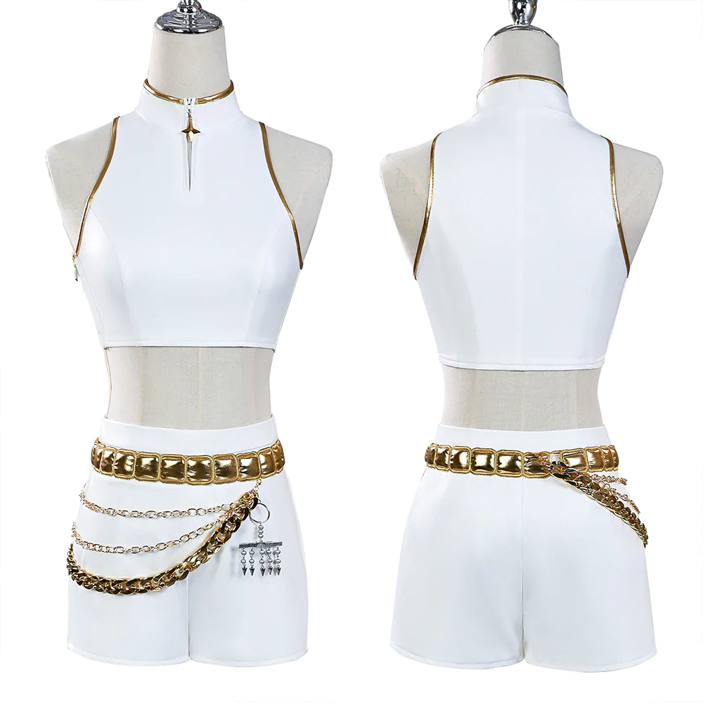 【Ready For Ship】【Last Batch】DokiDoki-N Movie Anime KPOP KILLER Cosplay Costume WHITE SERIES - Image 6