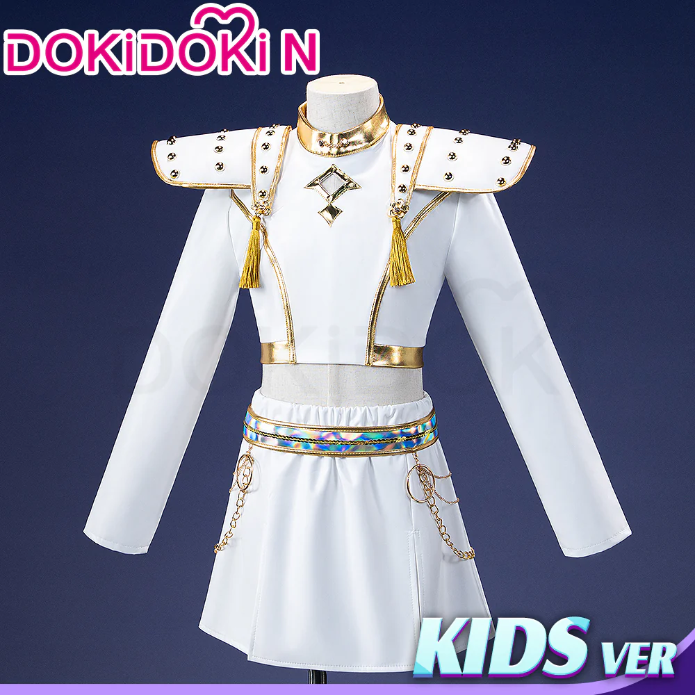 【Ready For Ship】【Last Batch】【Kids Version】DokiDoki-N Movie Anime KPOP KILLER Cosplay Costume White SERIES Children Version - Image 2