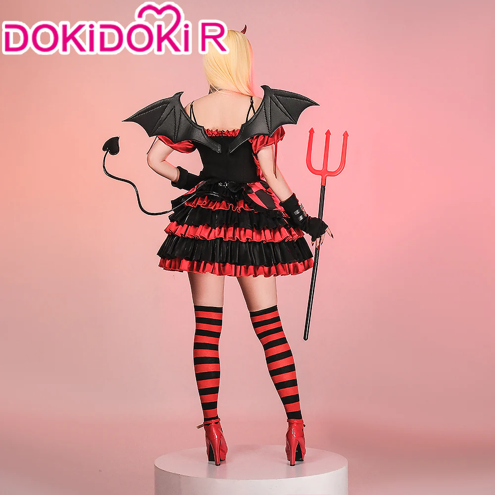 【US LOCAL SHIPPING 】【Last Batch】DokiDoki-R Anime Cosplay Costume Halloween Red Black Devil - Image 2
