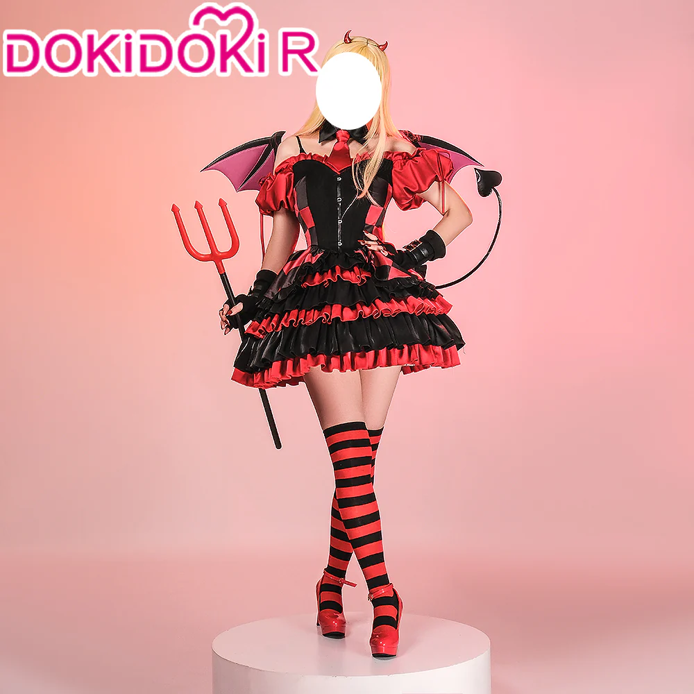 【US LOCAL SHIPPING 】【Last Batch】DokiDoki-R Anime Cosplay Costume Halloween Red Black Devil - Image 3