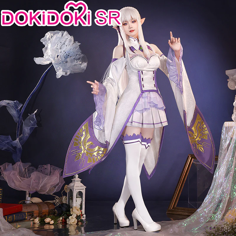 【Partially Ready For Ship】DokiDoki-SR Anime Cosplay Costume Women Purple Fantasy Dress