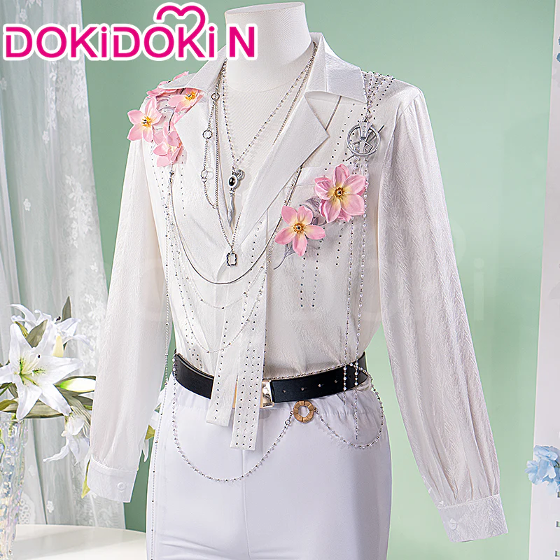 【In Stock】【Size M-3XL】 DokiDoki-N Game Love And Deepspace Cosplay Sylus / Xavier / Zayne / Rafayel / Caleb Costume Spring and Flowers Tops Only - Image 7