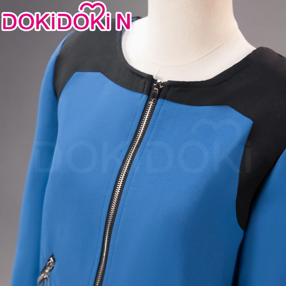 【In Stock】【Size S-2XL】DokiDoki-N Anime Cosplay Blue Costume Halloween Uniform Coat Only - Image 4