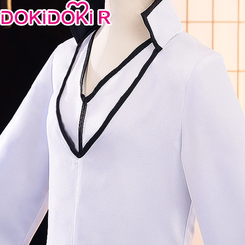 【Size S-2XL】DokiDoki-R Anime Cosplay Cosplay Costume White - Image 3