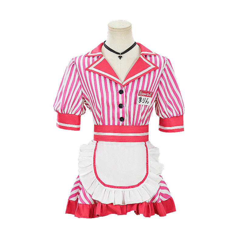 【Size S-2XL】DokiDoki-R Anime Cosplay Cosplay Waitress Ver Ukata Costume - Image 4