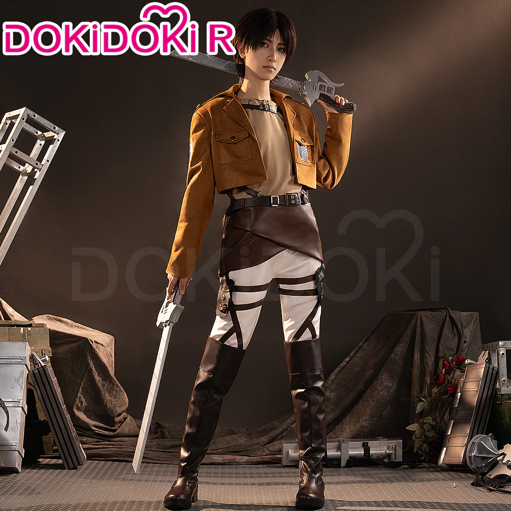【Size S-3XL】 DokiDoki-R Anime Cosplay Brown Belt Uniform Costume