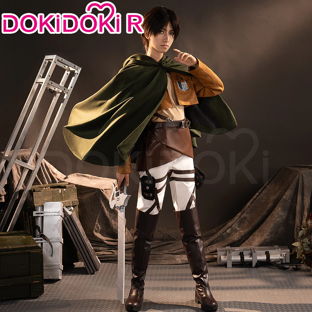 【Size S-3XL】 DokiDoki-R Anime Cosplay Brown Belt Uniform Costume - Image 4