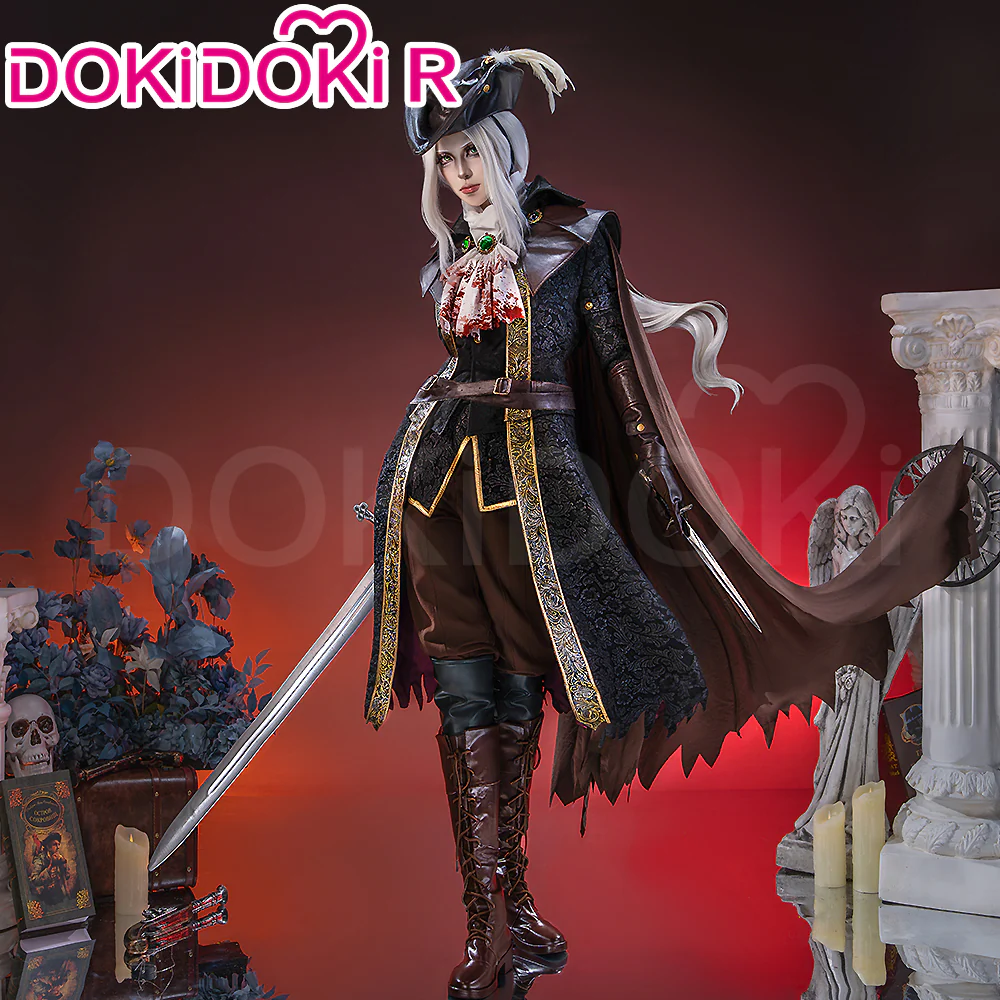 【Ready For Ship】【Size S-2XL】DokiDoki-R Game Cosplay Costume Brown Cloak Suit