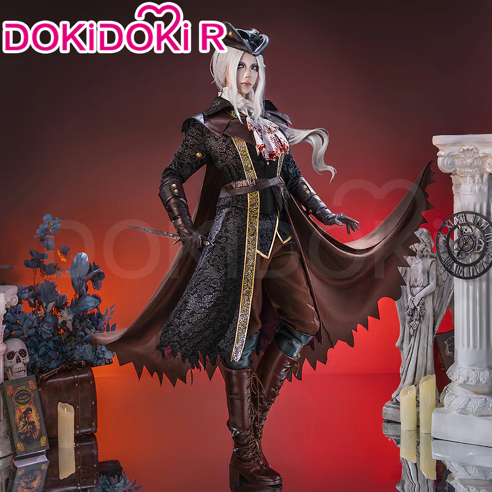 【Ready For Ship】【Size S-2XL】DokiDoki-R Game Cosplay Costume Brown Cloak Suit - Image 2