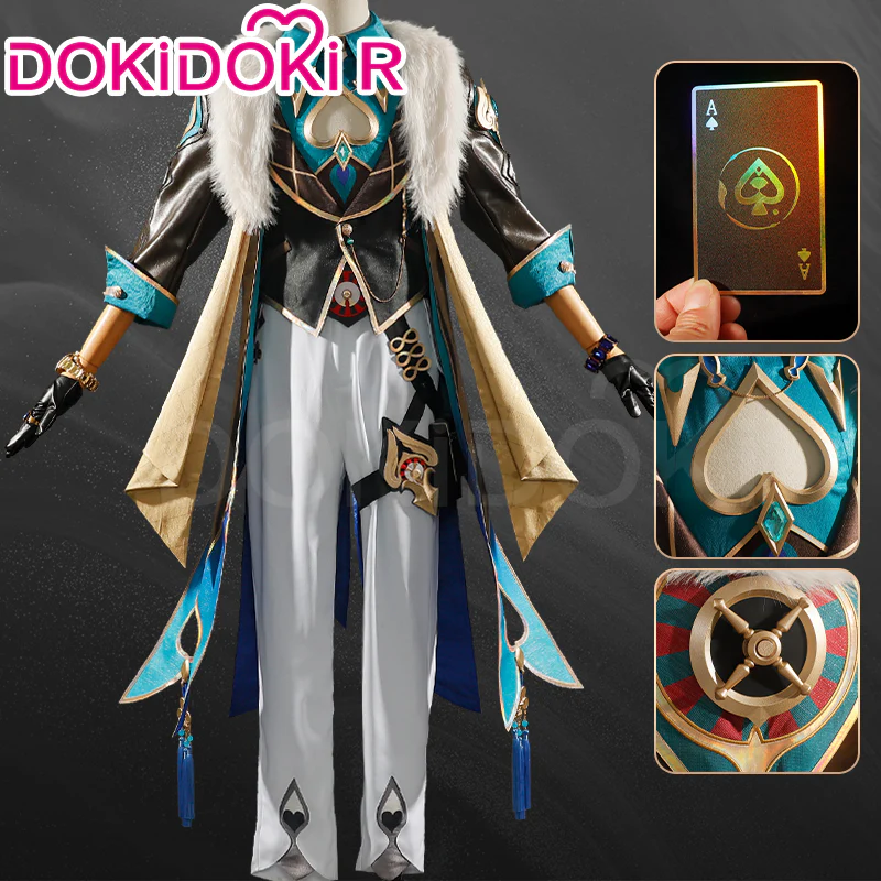 【Size S-2XL】DokiDoki-R Game Honkai: Star Rail Cosplay Aventurine Costume Shajin Sha Jin - Image 2