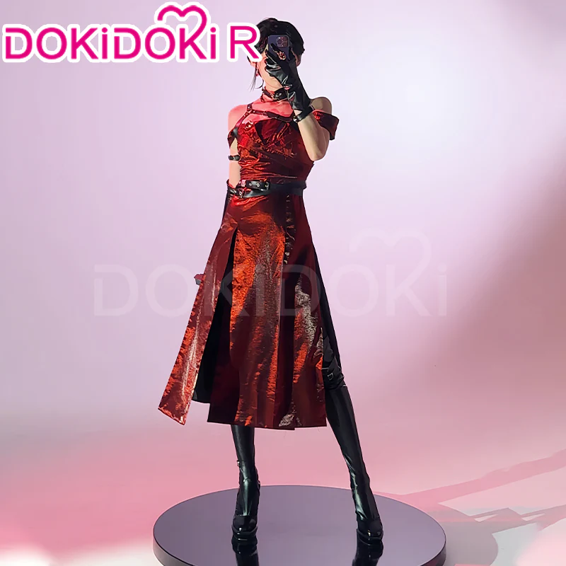 【Partially Ready For Ship】【Size S-2XL】DokiDoki-R Game Love and Deepspace Cosplay Main Character MC Costume Enchanting Veil Red Dress Sylus - Image 2