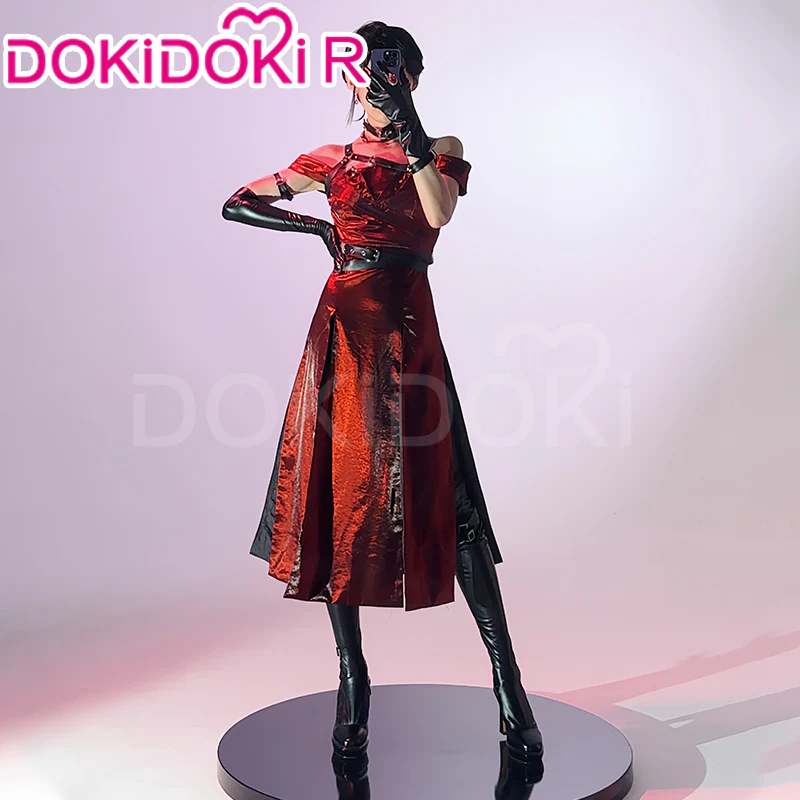 【Partially Ready For Ship】【Size S-2XL】DokiDoki-R Game Love and Deepspace Cosplay Main Character MC Costume Enchanting Veil Red Dress Sylus - Image 3