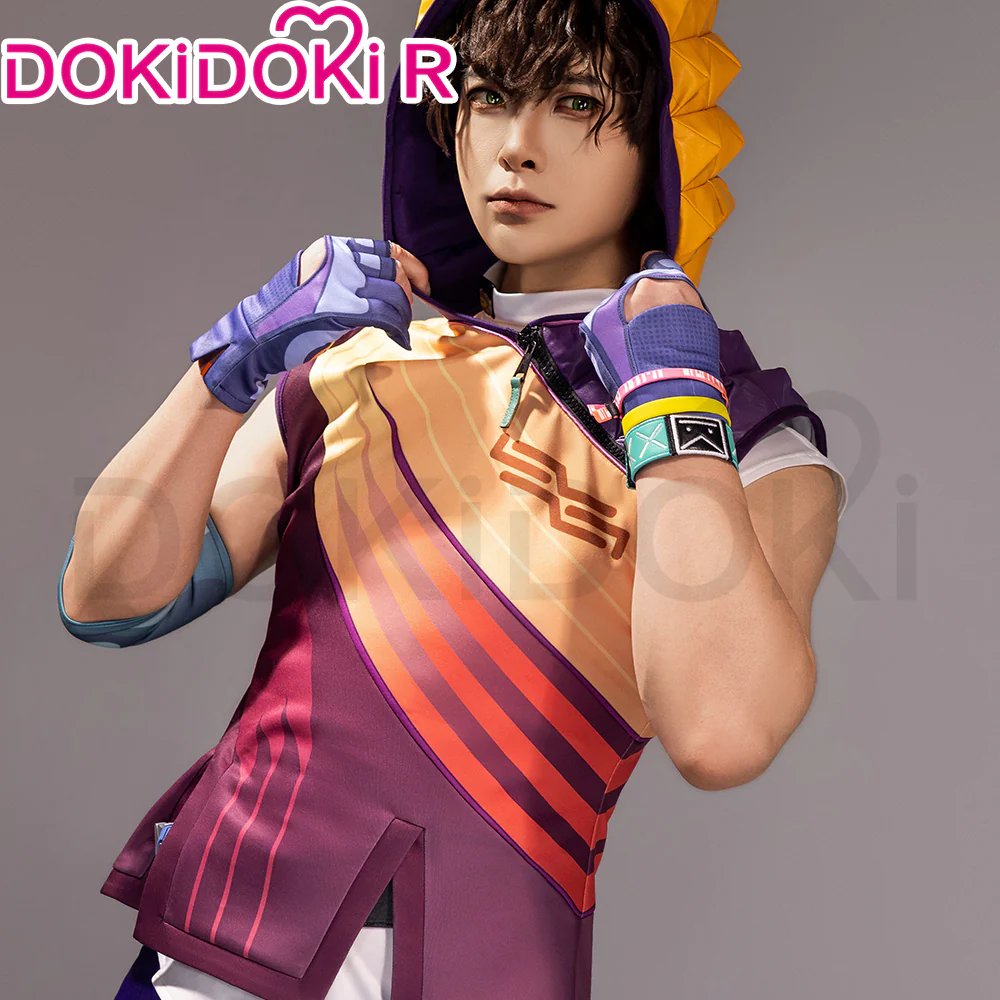【Size S-2XL】DokiDoki-R Game Valorant Cosplay Miks Costume DJ - Image 4