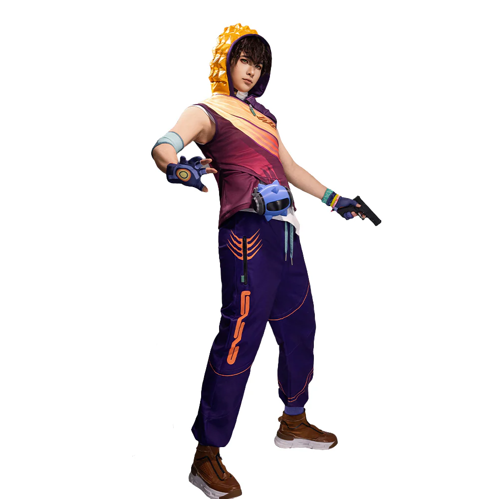 【Size S-2XL】DokiDoki-R Game Valorant Cosplay Miks Costume DJ - Image 5