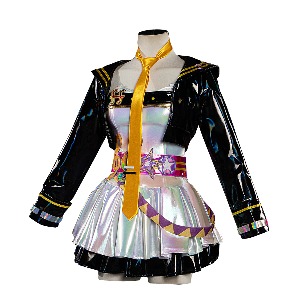 【Partially Ready For Ship】【Size S-2XL】Dokidoki-R Vsinger Cosplay Kagamine Rinn Costume Muse Dash - Image 5