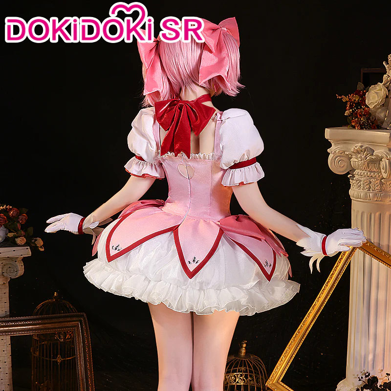 【Partially Ready For Ship】【Size S-2XL】DokiDoki-SR Anime Cosplay Costume Pink Battle Dress Cute - Image 4