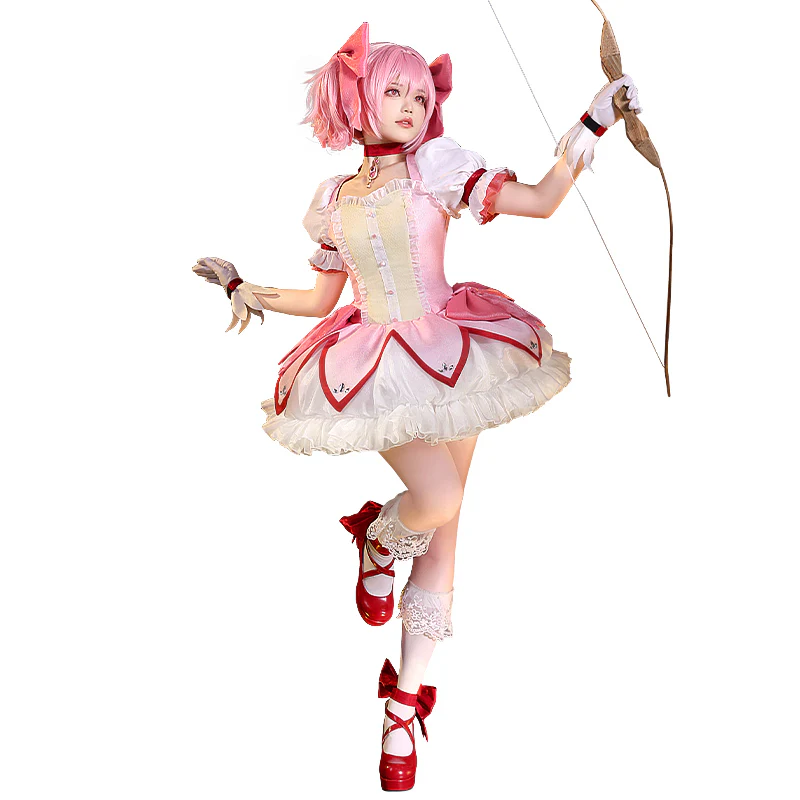 【Partially Ready For Ship】【Size S-2XL】DokiDoki-SR Anime Cosplay Costume Pink Battle Dress Cute - Image 5