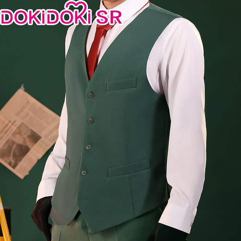 【 Ready For Ship】【Size S-2XL】DokiDoki-SR Anime Cosplay Dad Costume Green Suit - Image 4