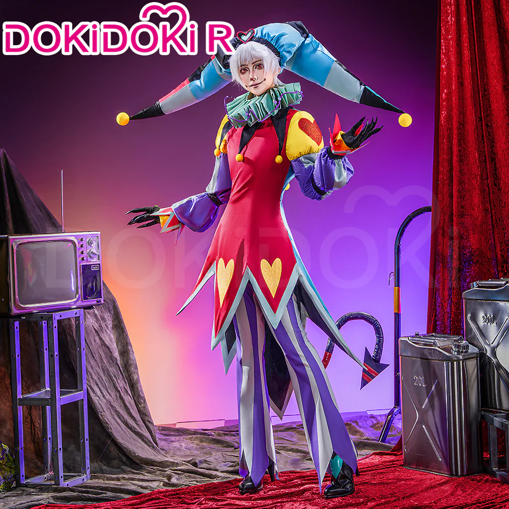 【Ready For Ship】【Size S-2XL】DokiDoki-R Anime Cosplay Bule Red Costume With Hat - Image 2