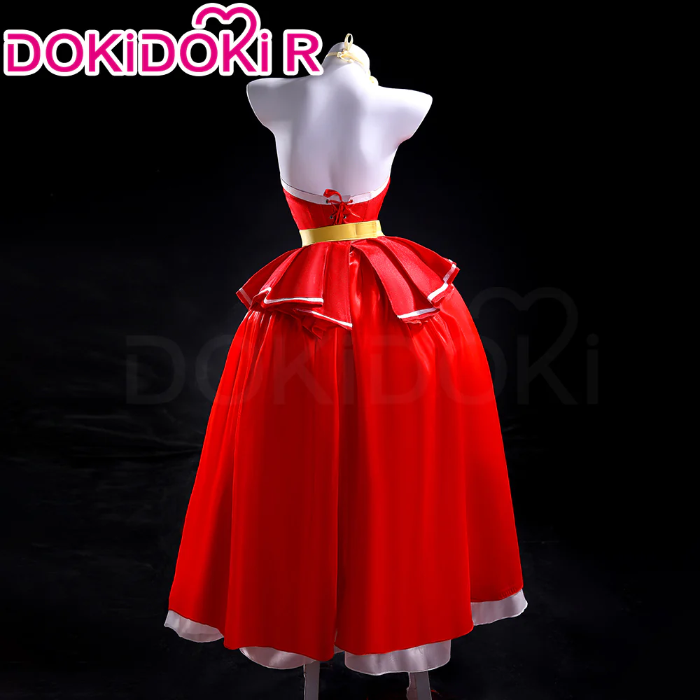 【Partially Ready For Ship】【Size S-3XL】DokiDoki-R Anime Hell Hotel Cosplay Costume Red Dress Party Outfit - Image 3