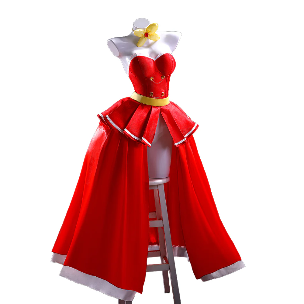 【Partially Ready For Ship】【Size S-3XL】DokiDoki-R Anime Hell Hotel Cosplay Costume Red Dress Party Outfit - Image 6