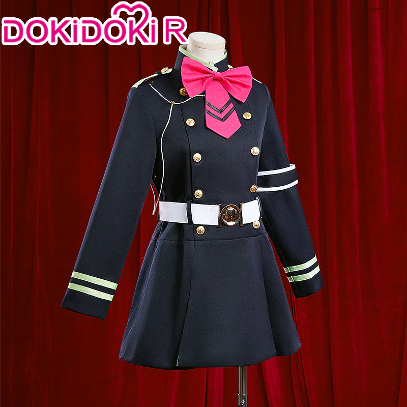 【Size XS-2XL】DokiDoki-R Anime Seraph of the End Cosplay Shinoa Hiiragi Costume / Wig - Image 3