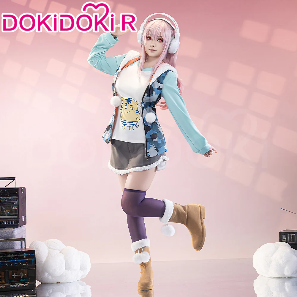 【Partial Ready For Ship】【Size S-3XL】DokiDoki-R Anime Super Sonico Cosplay Sonico Costume
