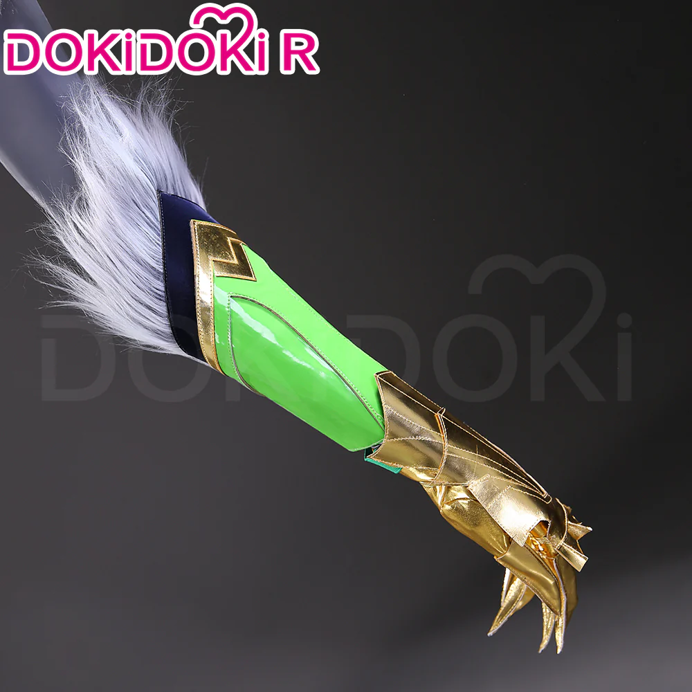 【 Ready For Ship】【Size S-3XL】DokiDoki-R Cosplay Costume Black Green Cloak Suit - Image 5