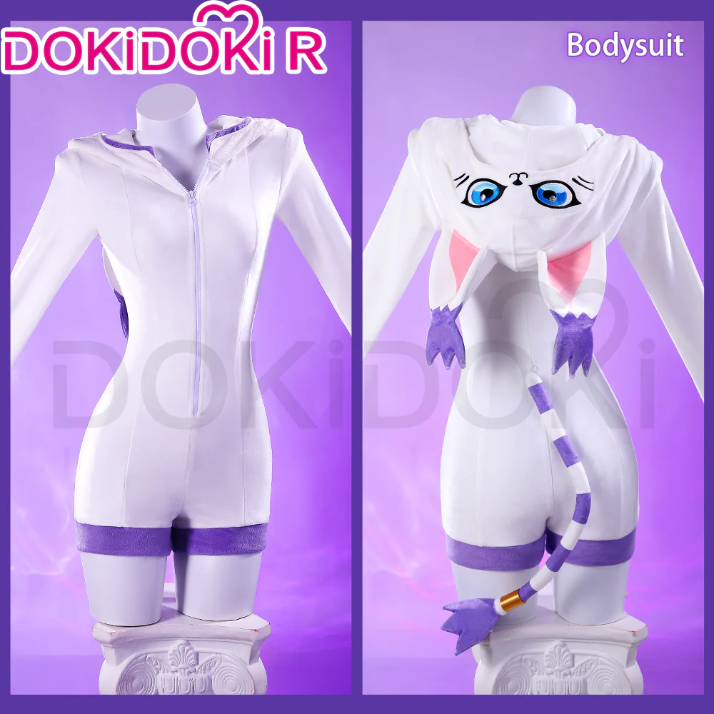 【Size S-3XL】DokiDoki-R Game Cosplay Costume Doujin Hoodie Jumpsuit BodySuit - Image 2
