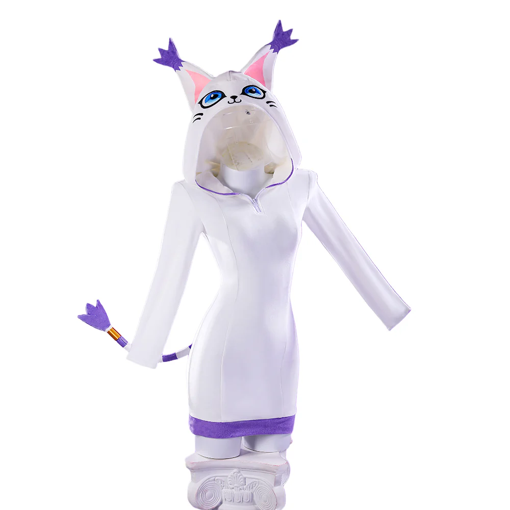 【Size S-3XL】DokiDoki-R Game Cosplay Costume Doujin Hoodie Jumpsuit BodySuit - Image 8