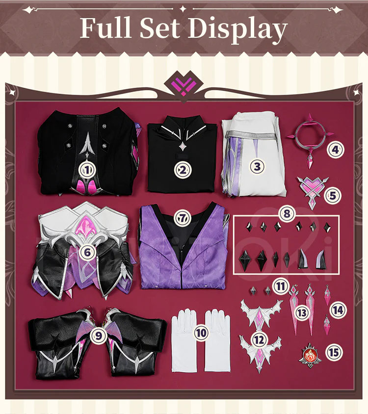 【Partially Ready For Ship】【Size S-3XL】DokiDoki-R Game Genshin Impact Cosplay Durin Costume Song of the Welkin Moon Nod Krai - Image 3