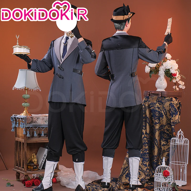 【Ready For Ship】【Clearance Sale】【Size S-4XL】DokiDoki-R Game Genshin Impact Cosplay Spina di Rosula Butler Melus / Attendant Silver Costume Navia Fontaine - Image 3
