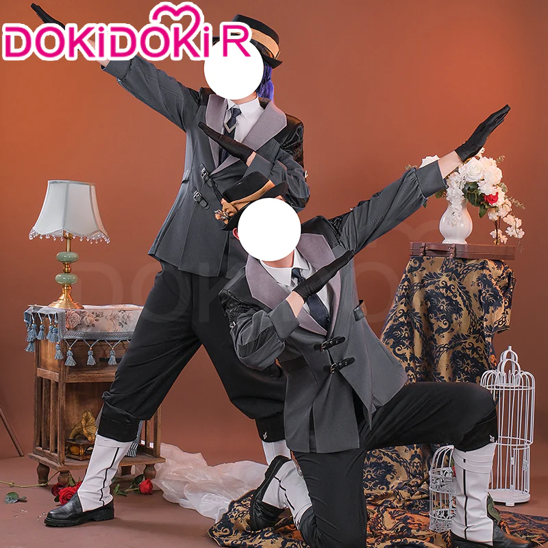 【Ready For Ship】【Clearance Sale】【Size S-4XL】DokiDoki-R Game Genshin Impact Cosplay Spina di Rosula Butler Melus / Attendant Silver Costume Navia Fontaine - Image 4