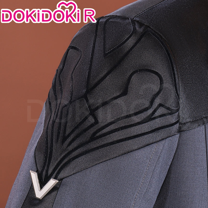 【Ready For Ship】【Clearance Sale】【Size S-4XL】DokiDoki-R Game Genshin Impact Cosplay Spina di Rosula Butler Melus / Attendant Silver Costume Navia Fontaine - Image 5