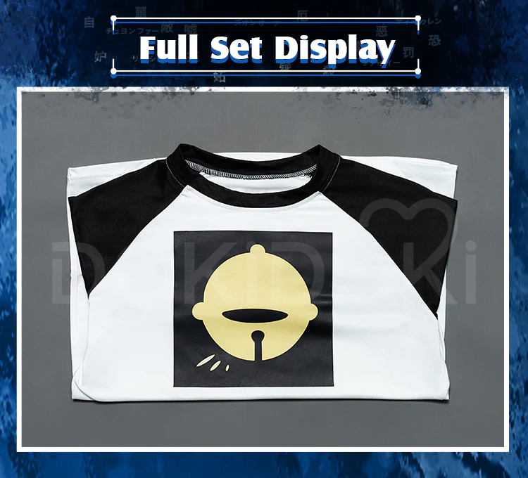 【 Ready For Ship】【Size S-3XL】DokiDoki-R Movie Anime Cosplay Costume Daily Wear Top Only T-shirt - Image 6
